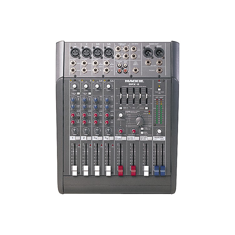 Mackie DFX6 6x2 Mixer with EFX | Musician's Friend