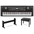 Yamaha DGX-670 88-Key Portable Grand Piano With Matching Stand & Bench - Black