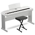 Yamaha DGX-670 88-Key Portable Grand Piano With Matching Stand & Bench - White Black Essentials Package