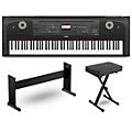 Yamaha DGX-670 88-Key Portable Grand Piano With Matching Stand and Bench Black