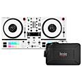 Hercules DJ DJControl Inpulse T7 2-Channel Motorized DJ Controller in Limited-Edition White with Bag