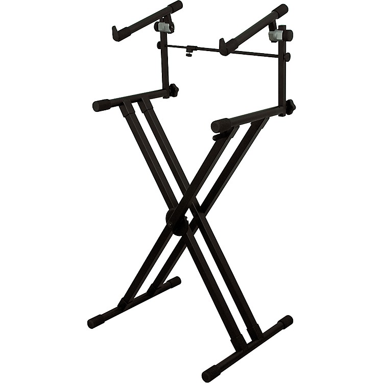 OnStage Stands Deluxe Heavy Duty X 2Tier Keyboard Stand Musician's