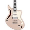 D'Angelico Deluxe Series Bedford SH Electric Guitar With USA Seymour Duncan Pickups and Stopbar Tailpiece BlackDesert Gold