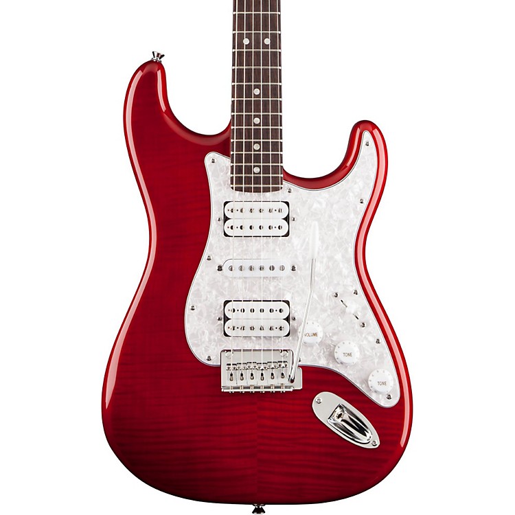 Squier Deluxe Stratocaster HSH Electric Guitar Musician's Friend