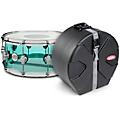 DW Design Series Sea Glass Acrylic Snare Drum, Chrome Hardware With SKB Case