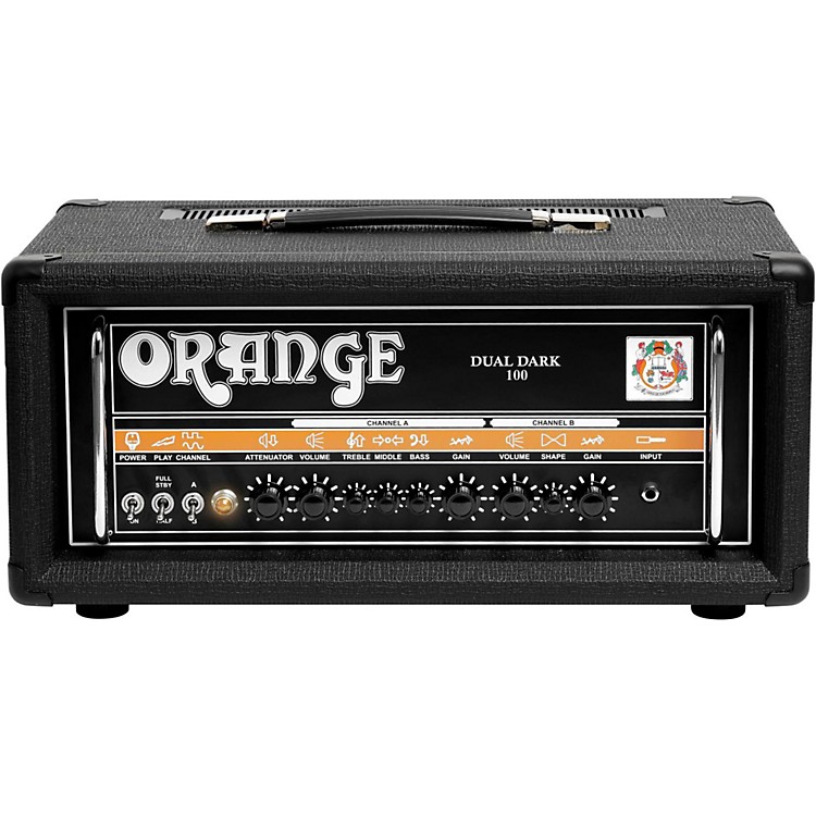 Orange Amplifiers Dual Dark 100W HighGain Guitar Head Black Musician