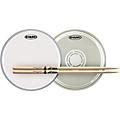 EVANS EC Reverse Dot Snare Batter and Snare Side Head Pack With Free Pair of Promark Sticks Nylon 5A
