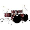 PDP by DW Encore 8-Piece Shell Pack Black OnyxRuby Red