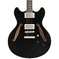 D'Angelico Excel DC Tour Semi-Hollow Electric Guitar With Supro Bolt Bucker Pickups and Stopbar Tailpiece Solid WineSolid Black
