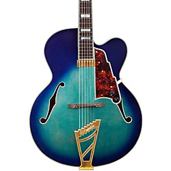 D'Angelico Excel Series EXL-1 Hollowbody Electric Guitar with Stairstep Tailpiece Blue Burst