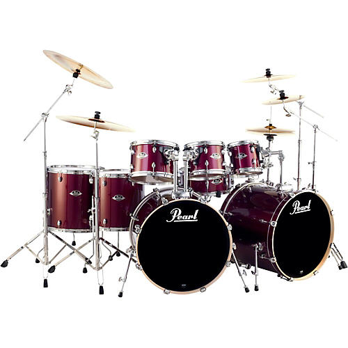 Pearl Export Double Bass 8Piece Drum Set Wine Red Musician's Friend