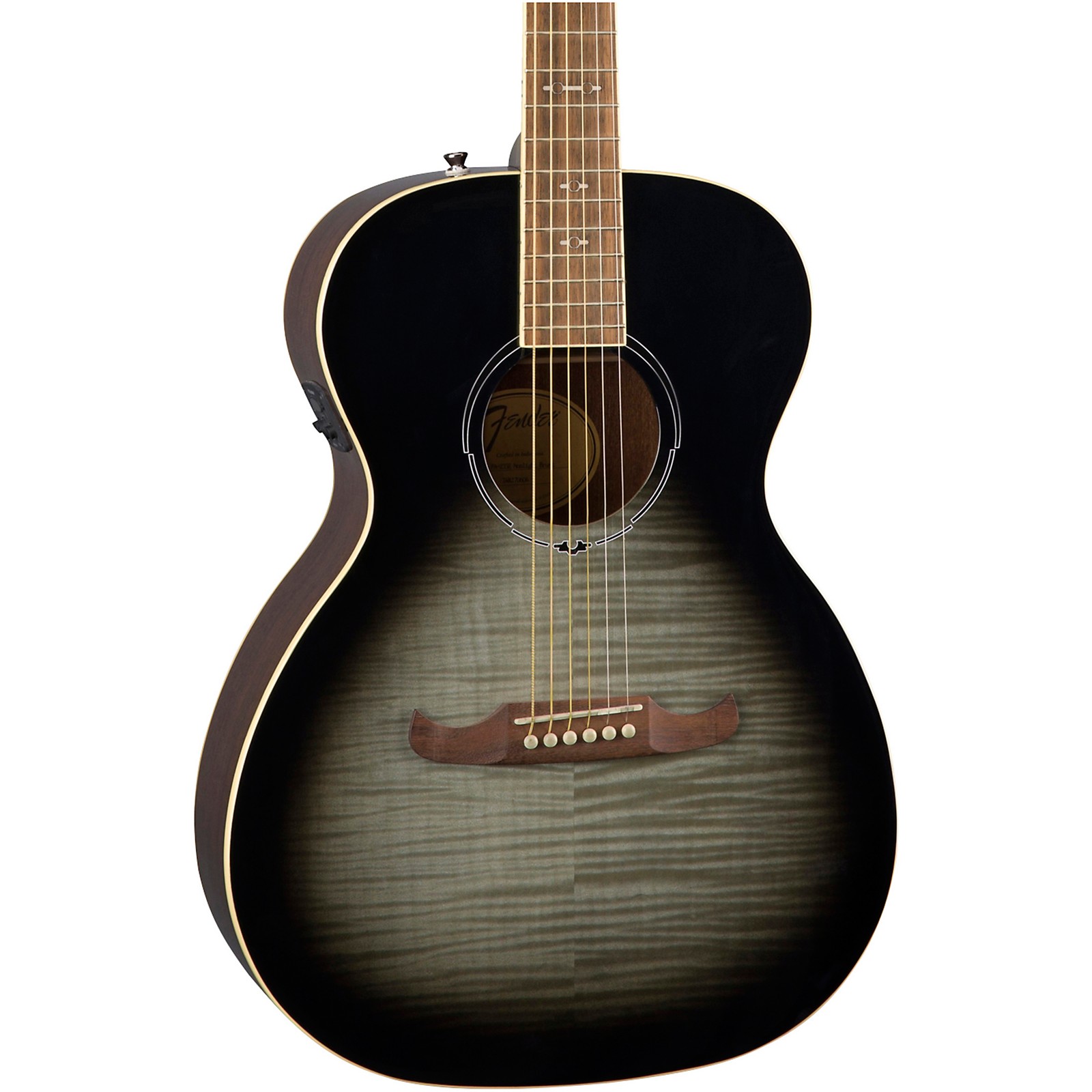 Fender Fa E Concert Acoustic Electric Guitar Moonlight Burst