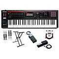 Roland FANTOM-06 Synthesizer With KS-20X, DP-10 and EV-5, Plus Black Series Audio and MIDI Cables