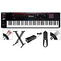 Roland FANTOM-07 Synthesizer With X-Stand, Sustain and Expression Pedal Plus Livewire Audio and MIDI Cables