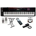 Roland FANTOM-08 Synthesizer With KS-20X, DP-10 and EV-5 Plus Black Series Audio and MIDI Cables