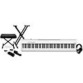 Roland FP-30X 88-Key Digital Piano With Warm Audio WA-CAB Headphone Package (Pedals/Bench/Stand Included) - White