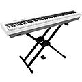 Roland FP-30X Digital Piano With Roland Double-Brace X-Stand & DP-2 Pedal - White