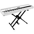 Roland FP-60X Digital Piano With Roland Double-Brace X-Stand and DP-10 Pedal BlackWhite
