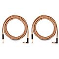 Fender Festival Pure Hemp Straight to Angle Instrument Cable 2-Pack 18.6 ft. Natural