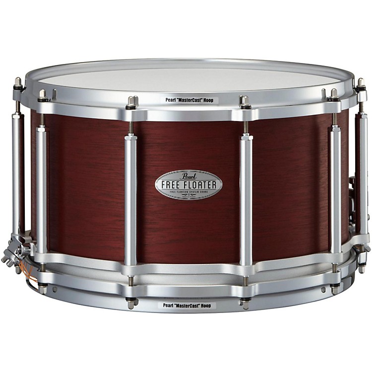 Pearl Free Floating African Mahogany Snare Drum 14x8 Inch Musician's