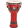 Toca Freestlyle Mechanically Tuned Djembe With Extended Rim 10 in. Black Mamba10 in. Bali Red