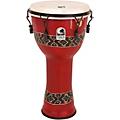 Toca Freestlyle Mechanically Tuned Djembe With Extended Rim 10 in. Black Mamba12 in. Bali Red