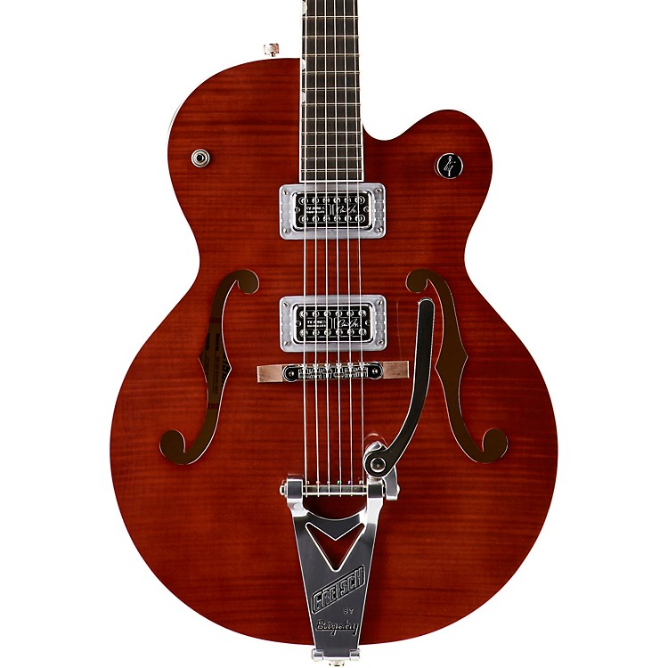 Gretsch Guitars G6120SH Brian Setzer Hot Rod Flame Maple Body Semi