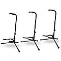 Proline GS1E Classic Guitar Stand for Acoustic & Electric Guitars (3-Pack) Natural