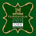 Optima Goldbrokat Premium 24K Gold Plated Steel Violin E String 4/4 Size, Medium Steel, 27 guage ball end4/4 Size, Light Steel, 26 guage loop end