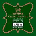 Optima Goldbrokat Premium Series Brassed Steel Violin E String 4/4 Size, Medium Steel, 27 guage ball end4/4 Size, Heavy Steel, 28 guage ball end