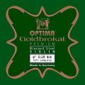 Optima Goldbrokat Premium Series Brassed Steel Violin E String 4/4 Size, Light Steel, 26 guage loop end4/4 Size, Heavy Steel, 28 guage loop end