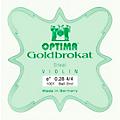 Optima Goldbrokat Series Steel Violin E String 4/4 Size, Medium Steel, 27 guage loop end4/4 Size, Heavy Steel, 28 guage ball end