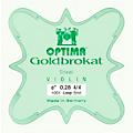 Optima Goldbrokat Series Steel Violin E String 4/4 Size, Medium Steel, 27 guage loop end4/4 Size, Heavy Steel, 28 guage loop end