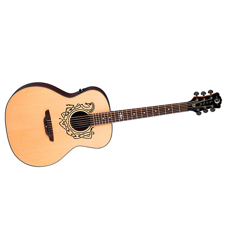 Luna Guitars Grand Concert CelticThemed AcousticElectric Guitar