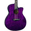 Luna Guitars Gypsy Grand Concert Ash Acoustic-Electric Guitar NaturalTransparent Purple