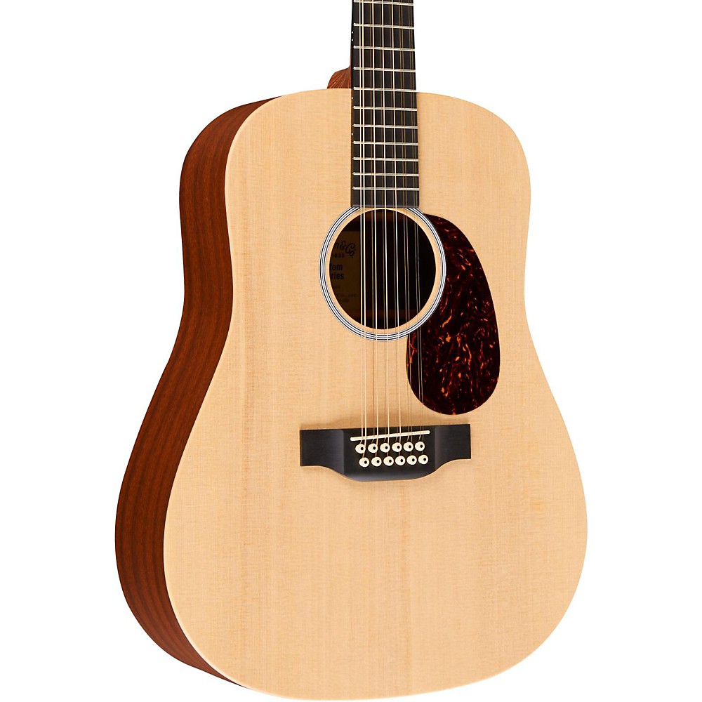 Martin X1-D12e Custom Dreadnought 12-String Acoustic-Electric Solid Spruce Top Hpl Back & Sides Natural Solid Sitka Spruce Top