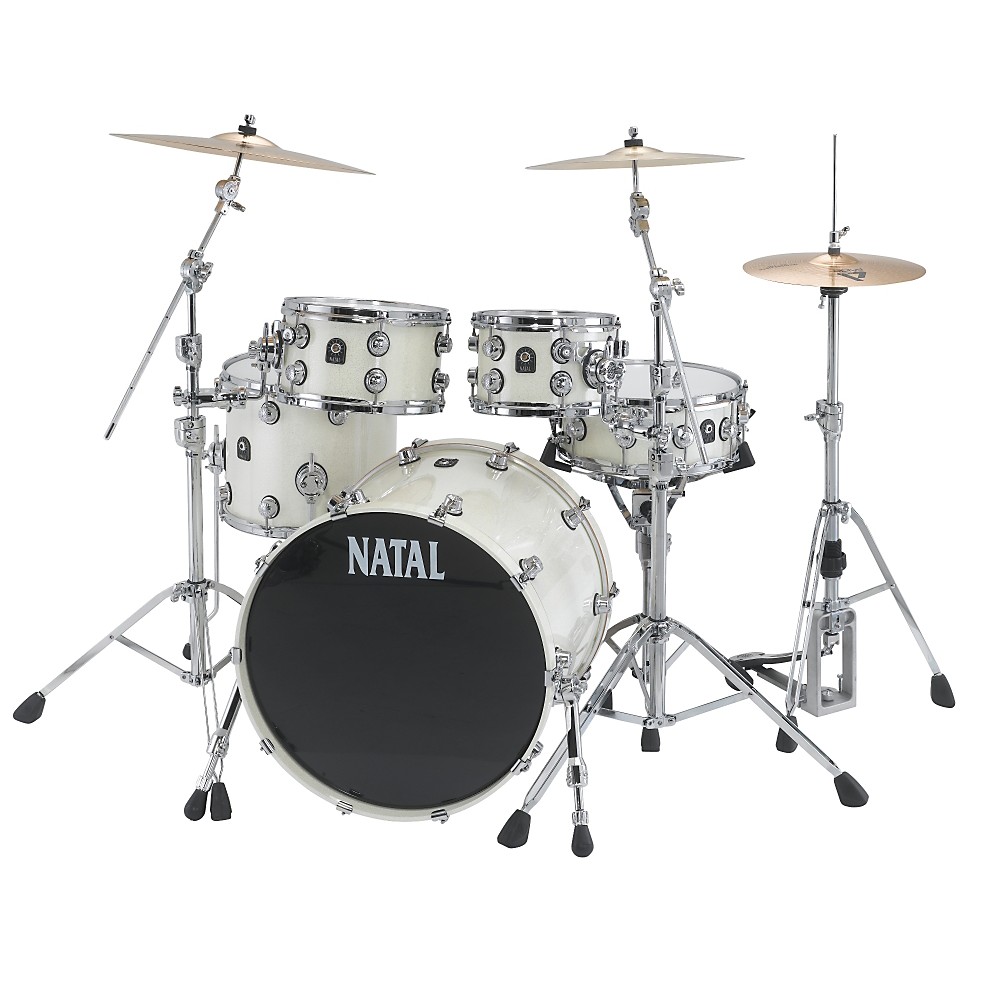 EAN 5030463271957 product image for Natal Drums Birch US Fusion X 5-Piece Shell Pack White Metallic | upcitemdb.com