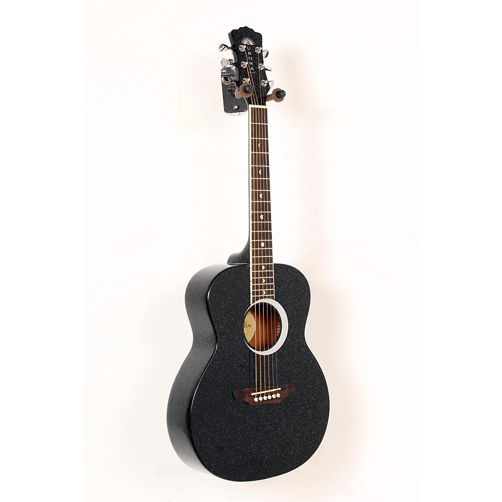 UPC 888365358574 product image for Used Luna Guitars Aurora Borealis 3/4 Size Acoustic Guitar Black Sparkle 8883653 | upcitemdb.com