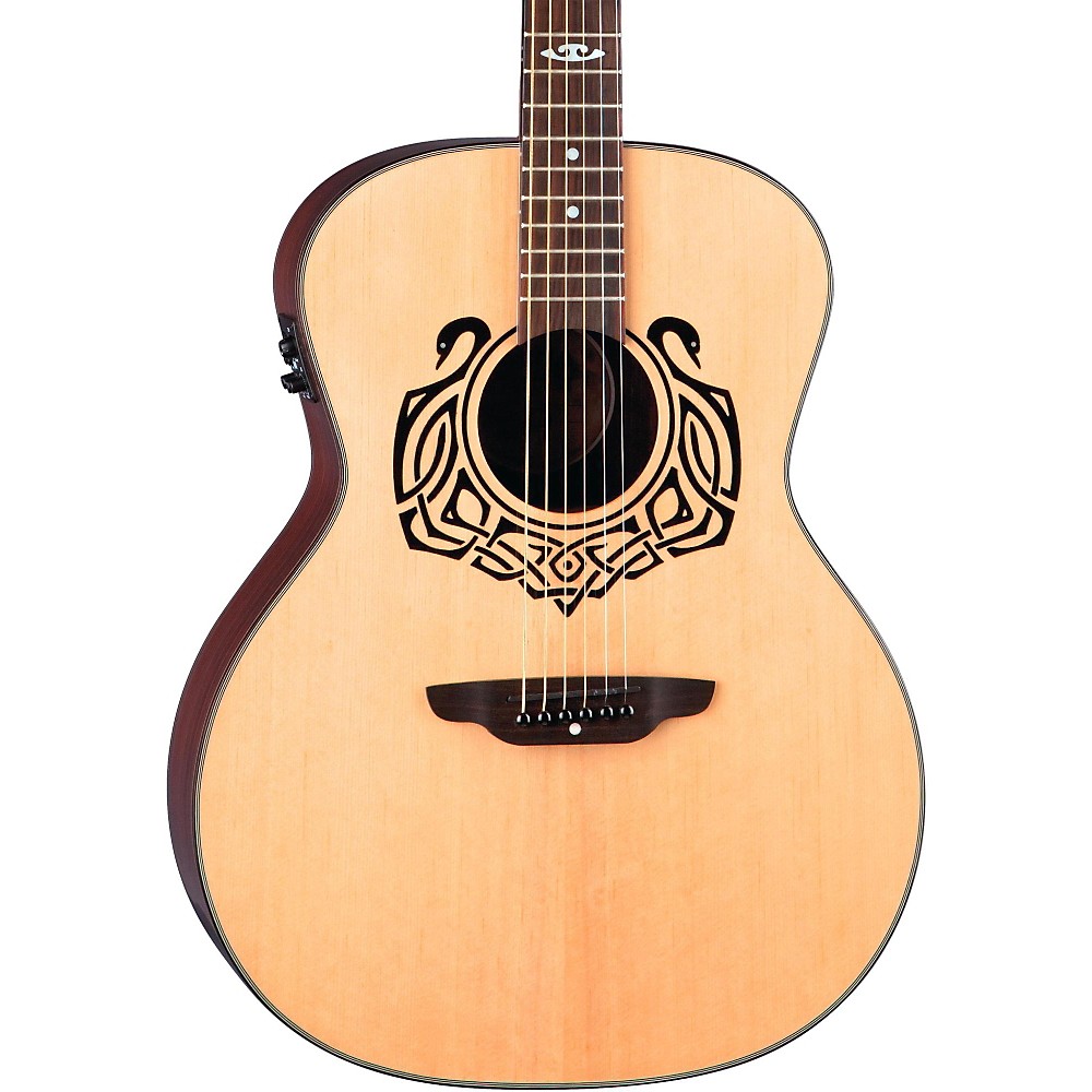 UPC 819998167608 product image for Luna Guitars Grand Concert Celtic-Themed Acoustic-Electric Guitar Natural Celtic | upcitemdb.com