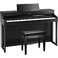 Roland HP702 Digital Upright Piano With Bench Light OakCharcoal Black