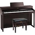 Roland HP702 Digital Upright Piano With Bench Light OakDark Rosewood