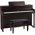 Roland HP704 Digital Upright Piano With Bench Light OakDark Rosewood