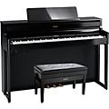 Roland HP704 Digital Upright Piano With Bench WhitePolished Ebony