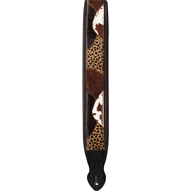 Onori Horsehair Cow Design Leather Guitar Strap Musician's Friend