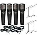 Audix I-5 Mic with Cable and Stand 4 Pack