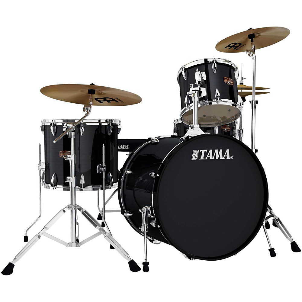 UPC 887802020753 product image for Tama Imperialstar 4-Piece Drum Kit with Cymbals Hairline Black | upcitemdb.com