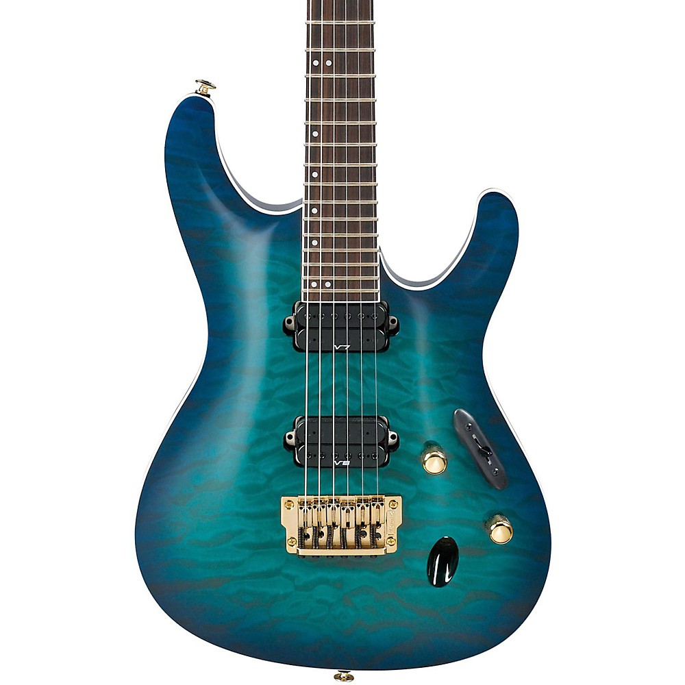 Ibanez S5521Q Prestige s Series Electric Guitar Nebula Green Burst eBay