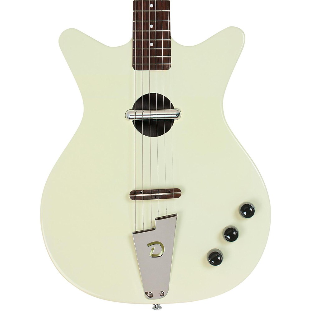 Danelectro Convertible AcousticElectric Guitar Cream eBay