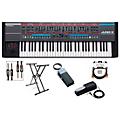 Roland JUNO-X Keyboard With KS-20X Stand, DP-10 & EV-5 Pedals, Plus Black Series Audio & MIDI Cables Black