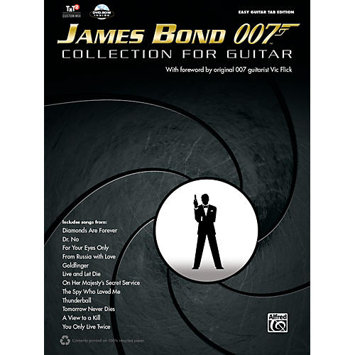  H93194 Alfred James Bond 007 Collection for Easy Guitar Book amp; DVD ROM
